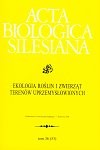 „Acta Biologica Silesiana”. T. 36/53: Ekologia roślin i zwierząt terenów uprzemysłowionych