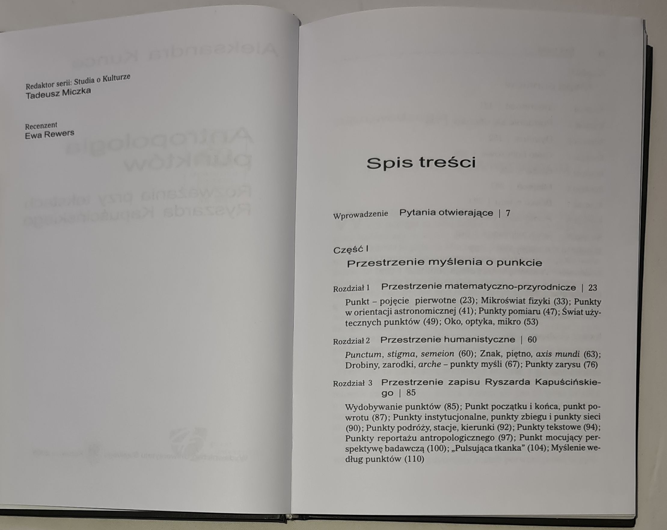 Antropologia punktów. Rozważania przy tekstach Ryszarda Kapuścińskiego
