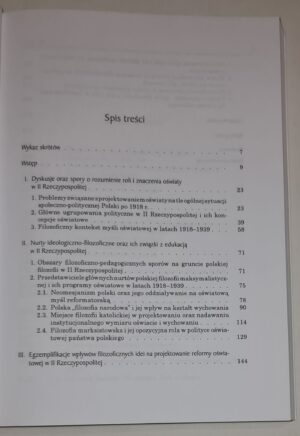 Filozoficzno-ideologiczny kontekst oświaty polskiej w okresie międzywojennym