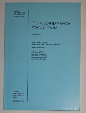 Folia Scandinavica Posnaniensia Volume 1