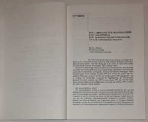 Folia Scandinavica Posnaniensia Volume 1