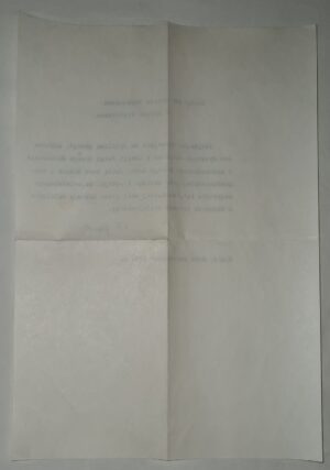 Biskup Franciszek Jop Opole 1969 List Autograf