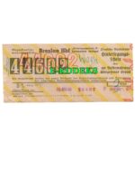 Kolejowy kwit bagażowy Breslau Hbf 1944 r. Deutsche Reichsbahn - Wrocław Główny Niemiecka Kolej Państwowa