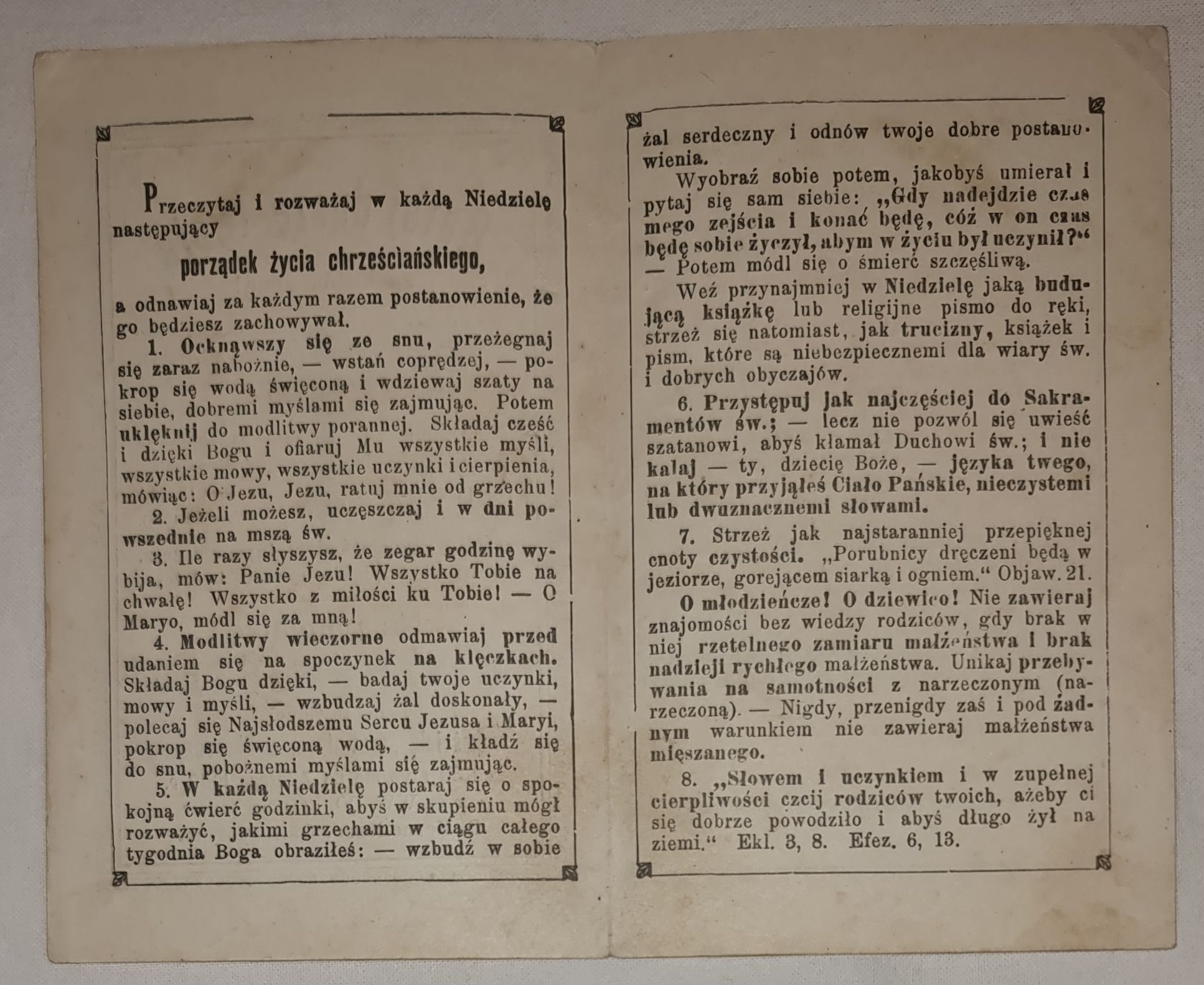Chróścina pow. Opole Ratuj duszę twoją Misje Św. 1909 r. Franciszkanie - pamiątka