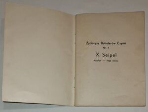 Wielki Kanclerz - X. Seipel - wyd. Katowice 1936