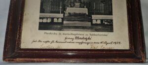 Kuźnia Raciborska Ratiborhammer Kościół Górny Śląsk Ołtarz Pamiątka 1939 Autografy