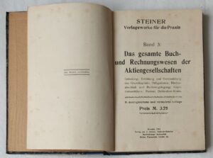 Das gesamte Buch- und Rechnungswesen der Aktiengesellschaften [Cała księgowość i rachunkowość Spółek Akcyjnych] - wyd. 1912 r.