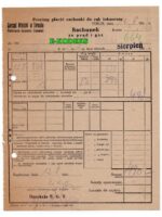 Toruń 1948 r. Zarząd Miejski Elektrownia - Gazownia - Tramwaje - dokument