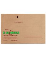 Zülz OS. Postkarte Firma Otto Pospiech, Biała pow. Prudnik, Firmowa karta pocztowa - księgarnia