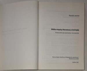 Biblia między literaturą a teologią Przewodnik dla katechetów i formatorów