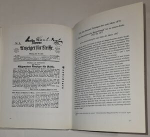 Geschichte der Neisser Presse bis zum Jahre 1870. Ein Beitrag zur Geschichte des Neisser Landes [Historia prasy Nysy do roku 1870. Przyczynek do historii Ziemi Nyskiej]
