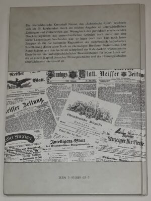 Geschichte der Neisser Presse bis zum Jahre 1870. Ein Beitrag zur Geschichte des Neisser Landes [Historia prasy Nysy do roku 1870. Przyczynek do historii Ziemi Nyskiej]