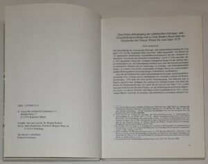 Geschichte der Neisser Presse bis zum Jahre 1870. Ein Beitrag zur Geschichte des Neisser Landes [Historia prasy Nysy do roku 1870. Przyczynek do historii Ziemi Nyskiej]