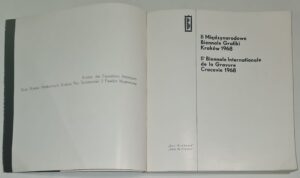 II Międzynarodowe Biennale Grafiki Kraków 1968 - Katalog