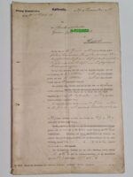 Katowice Kattowitz 1913 Kolej Dyrekcja dokument - decyzja wypadkowa - kolejarz Miesce Kr. Cosel - Miejsce Kłodnickie Koźle