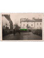 Olkusz - Rynek - Kościół - Straż Pożarna - uroczystość - stara fotografia