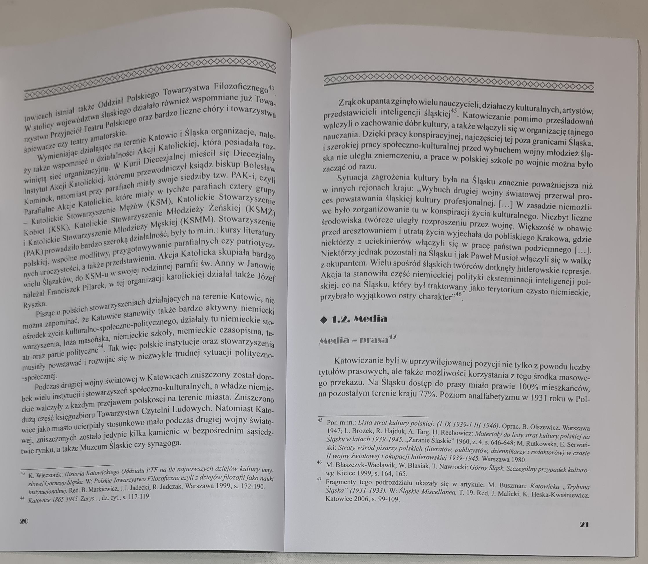 Społeczeństwo, polityka i ekonomia. Śląscy twórcy i dziennikarze (1922-1945)