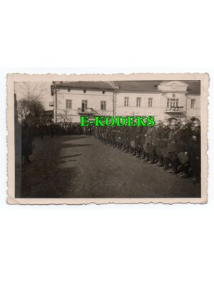 Olkusz - Rynek - Straż Pożarna - uroczystość - stara fotografia