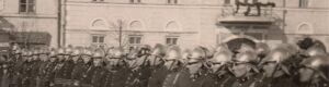 Olkusz - Rynek - Straż Pożarna - uroczystość - stara fotografia