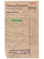 Beuthen O.-S. Towary kolonialne Georg Geppert Kawa - Palarnia kawy 1939 / Bytom Hurtownia