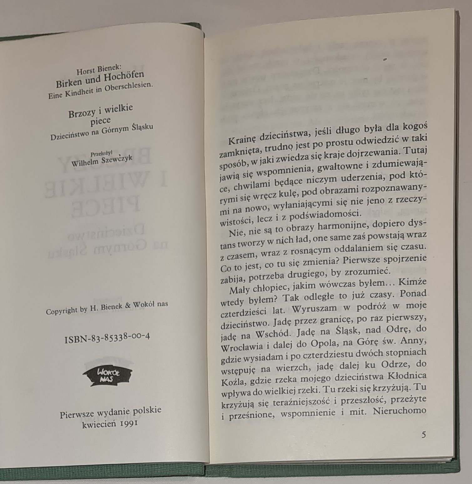 Brzozy i wielkie piece. Dzieciństwo na Górnym Śląsku Birken und Hochöfen. Eine Kindheit in Oberschlesien