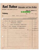 Beuthen O.S. Karl Rabus 1940 Kowal Budowa pojazdów Auto-naprawa / Bytom Mistrz Kowalski Warsztat samochodowy