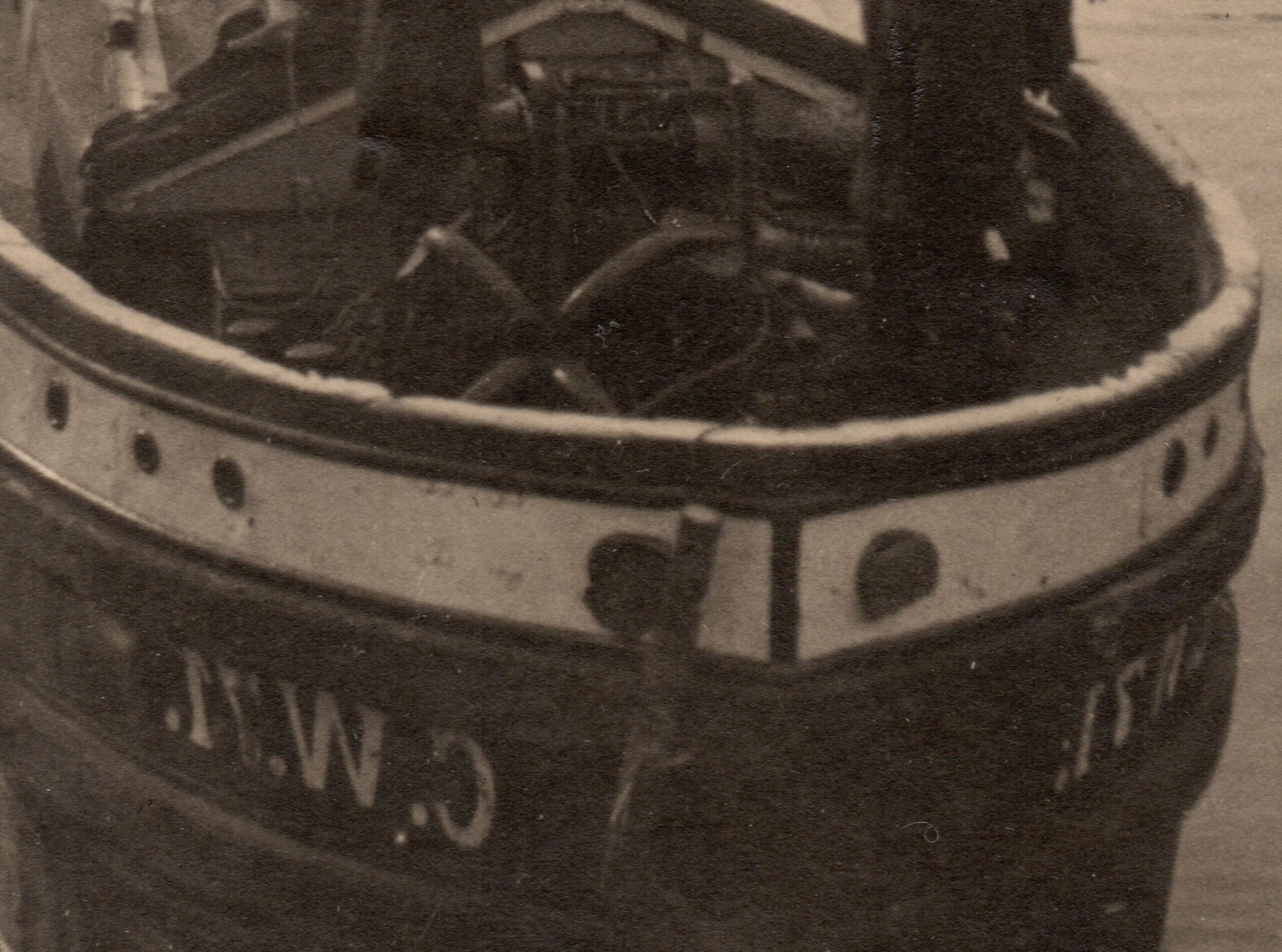 Gleiwitz - Gliwice - Port - Kanał Kłodnicki - barka - stara fotografia