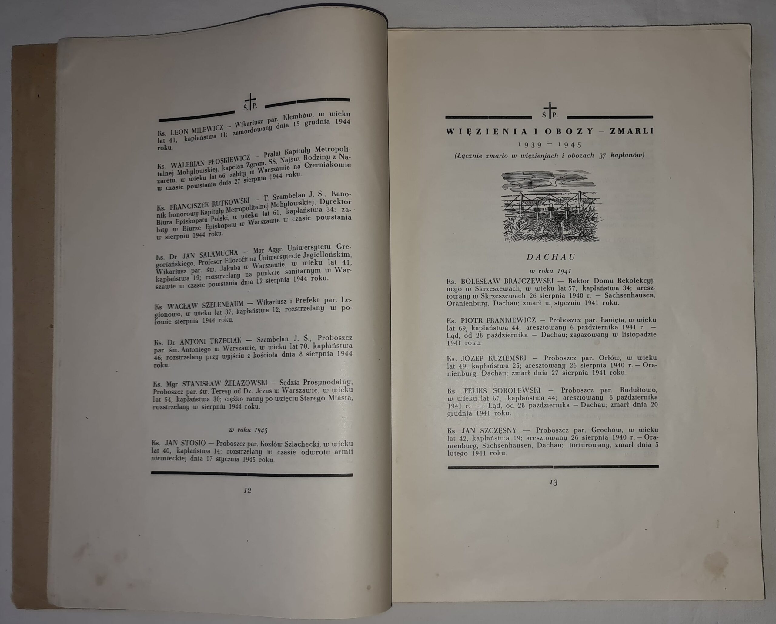 Męczeńskie dzieje Archidiecezji Warszawskiej 1939 — 1945. Duchowieństwo świeckie, Zakony i Zgromadzenia Zakonne