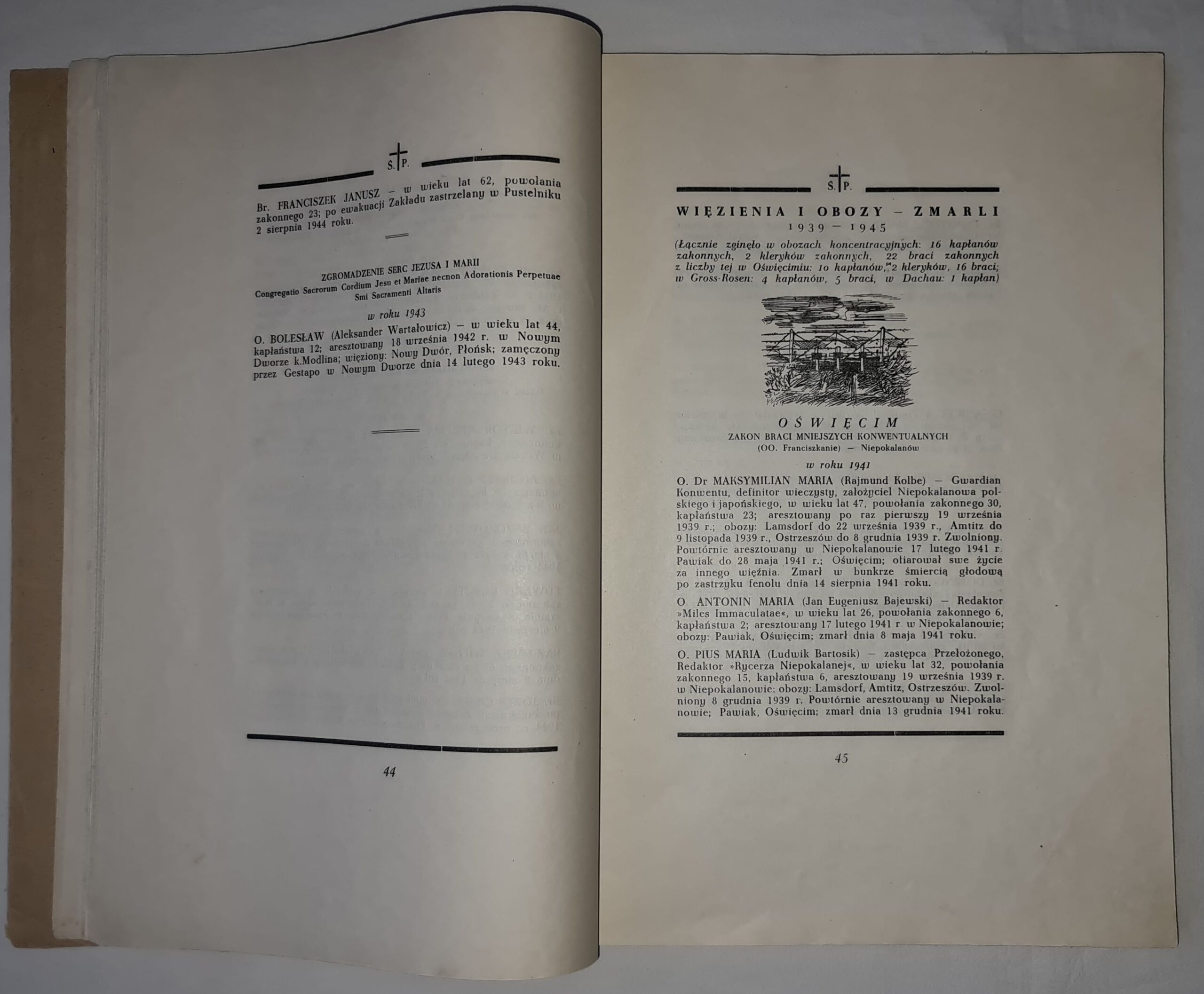 Męczeńskie dzieje Archidiecezji Warszawskiej 1939 — 1945. Duchowieństwo świeckie, Zakony i Zgromadzenia Zakonne