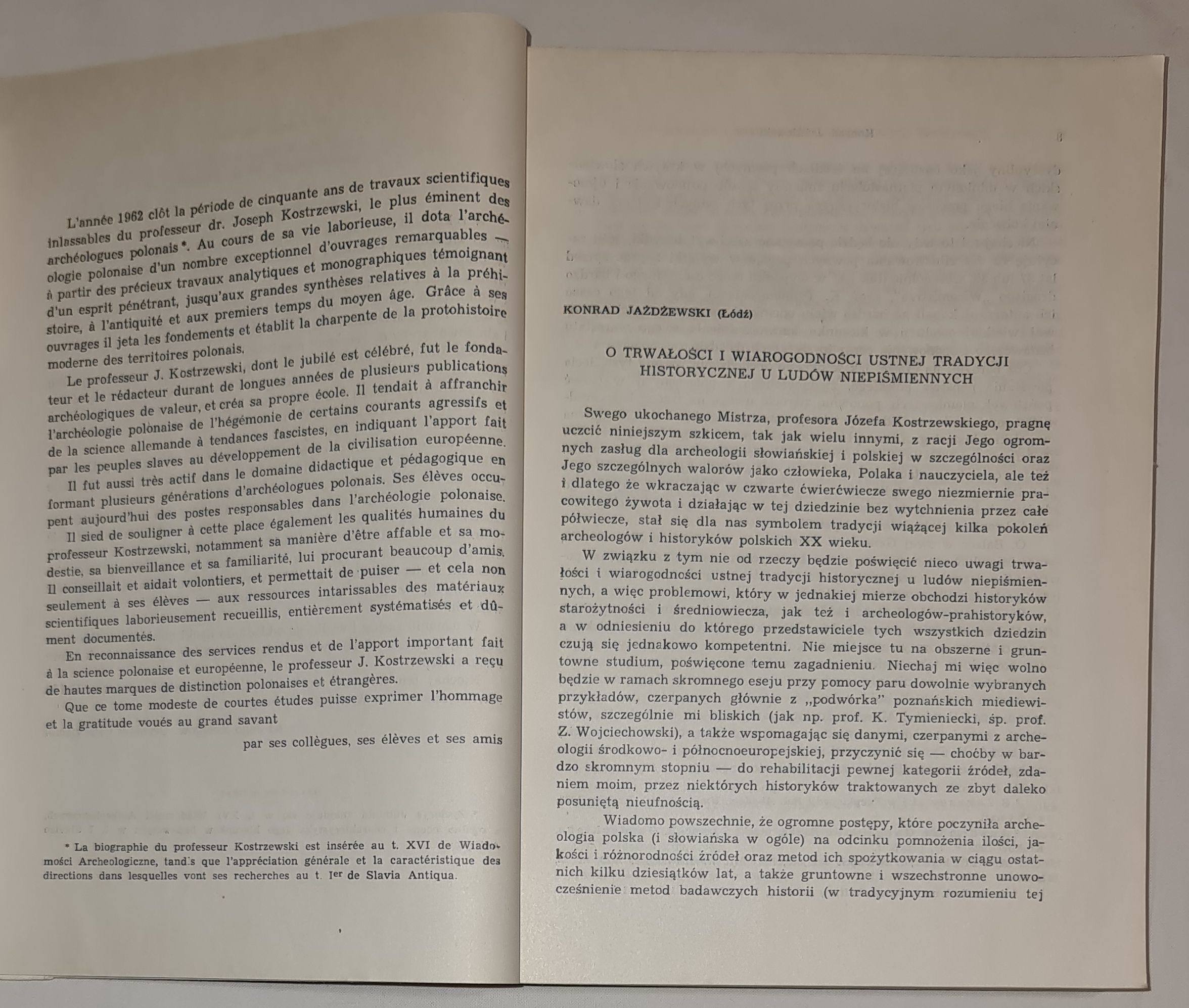 Munera archeologica Iosepho Kostrzewski quinquagesimum annum optimarum artium studiis deditum peragenti ab amicis collegis, discipulis oblata