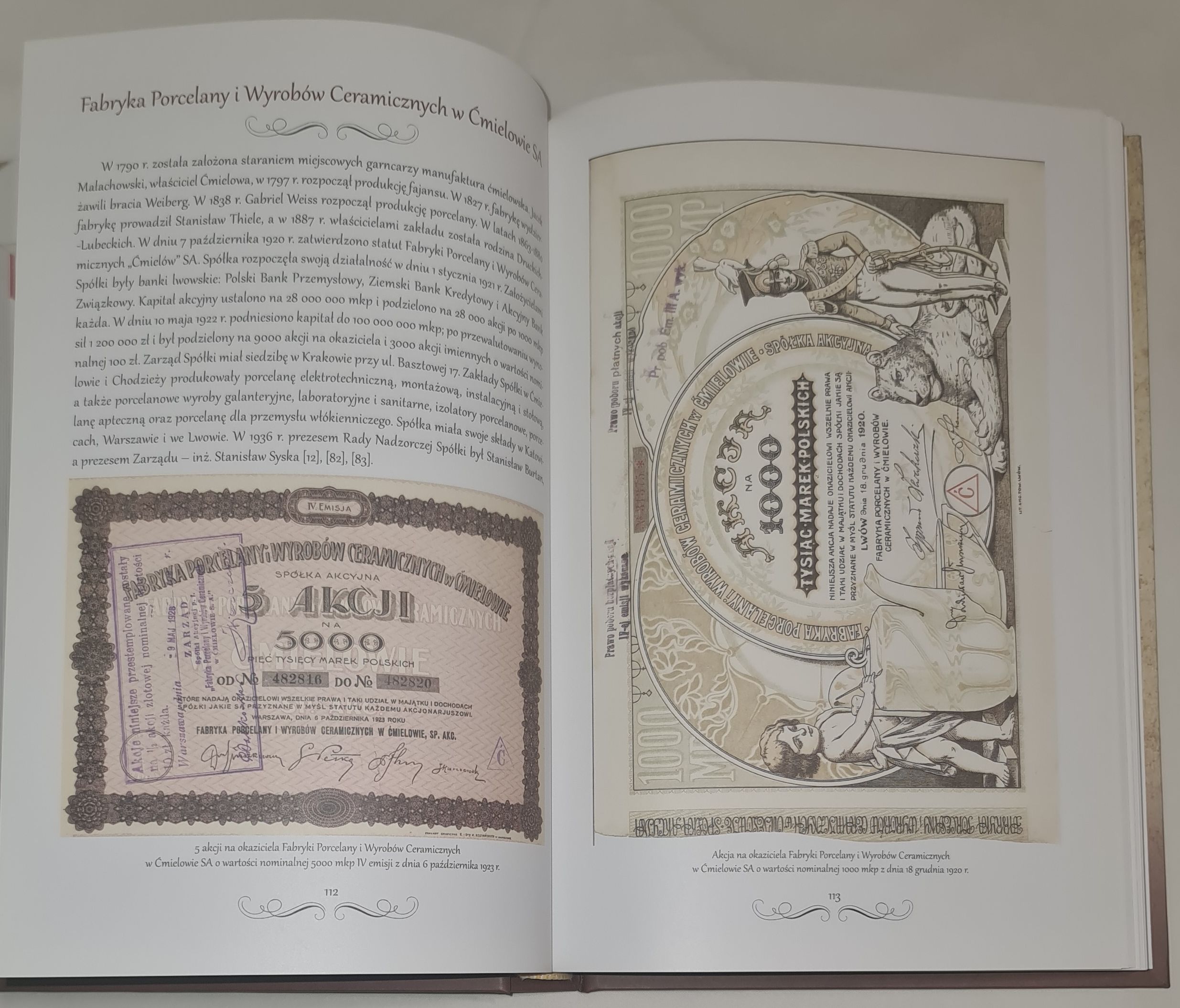 Papiery wartościowe przemysłowych spółek akcyjnych dwudziestolecia międzywojennego. Wybór