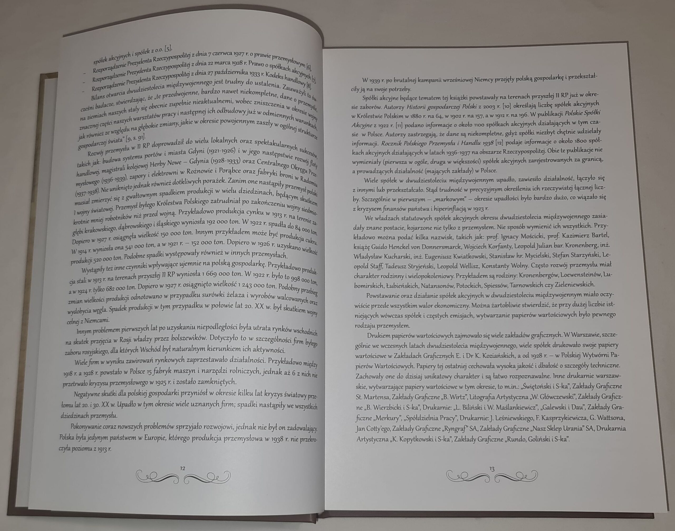 Papiery wartościowe przemysłowych spółek akcyjnych dwudziestolecia międzywojennego. Wybór
