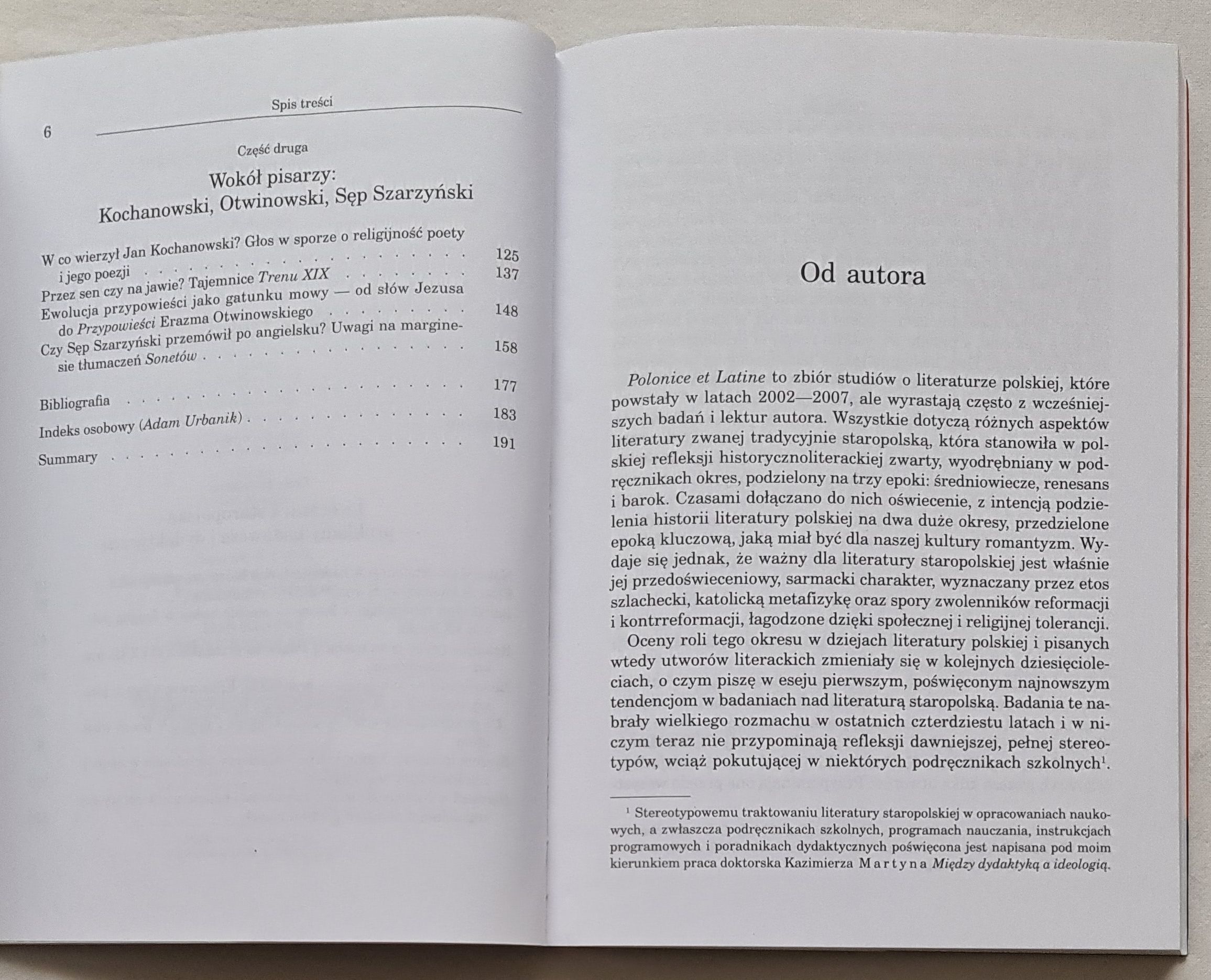 Polonice et Latine. Studia o literaturze staropolskiej