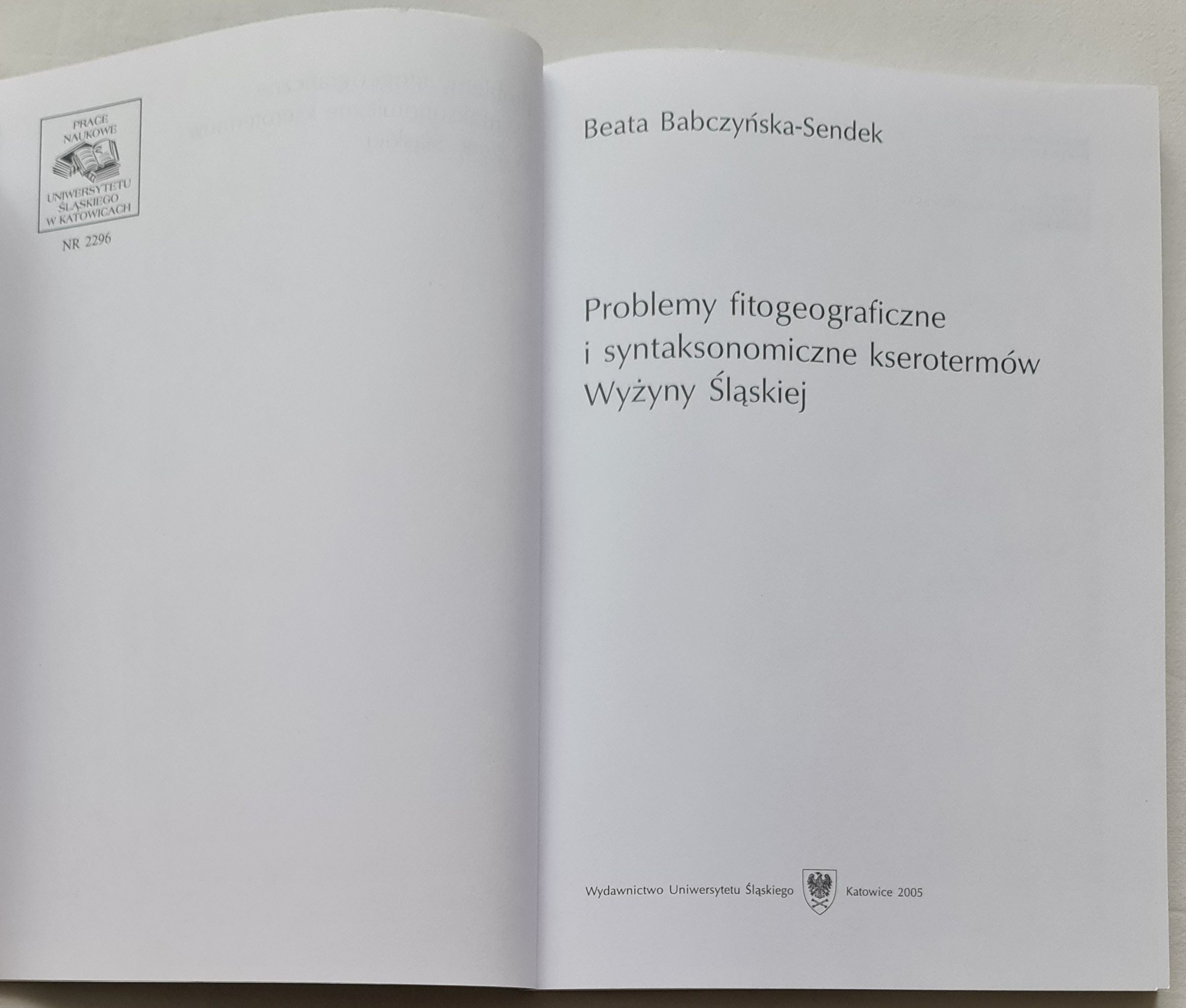 Problemy fitogeograficzne i syntaksonomiczne kserotermów Wyżyny Śląskiej