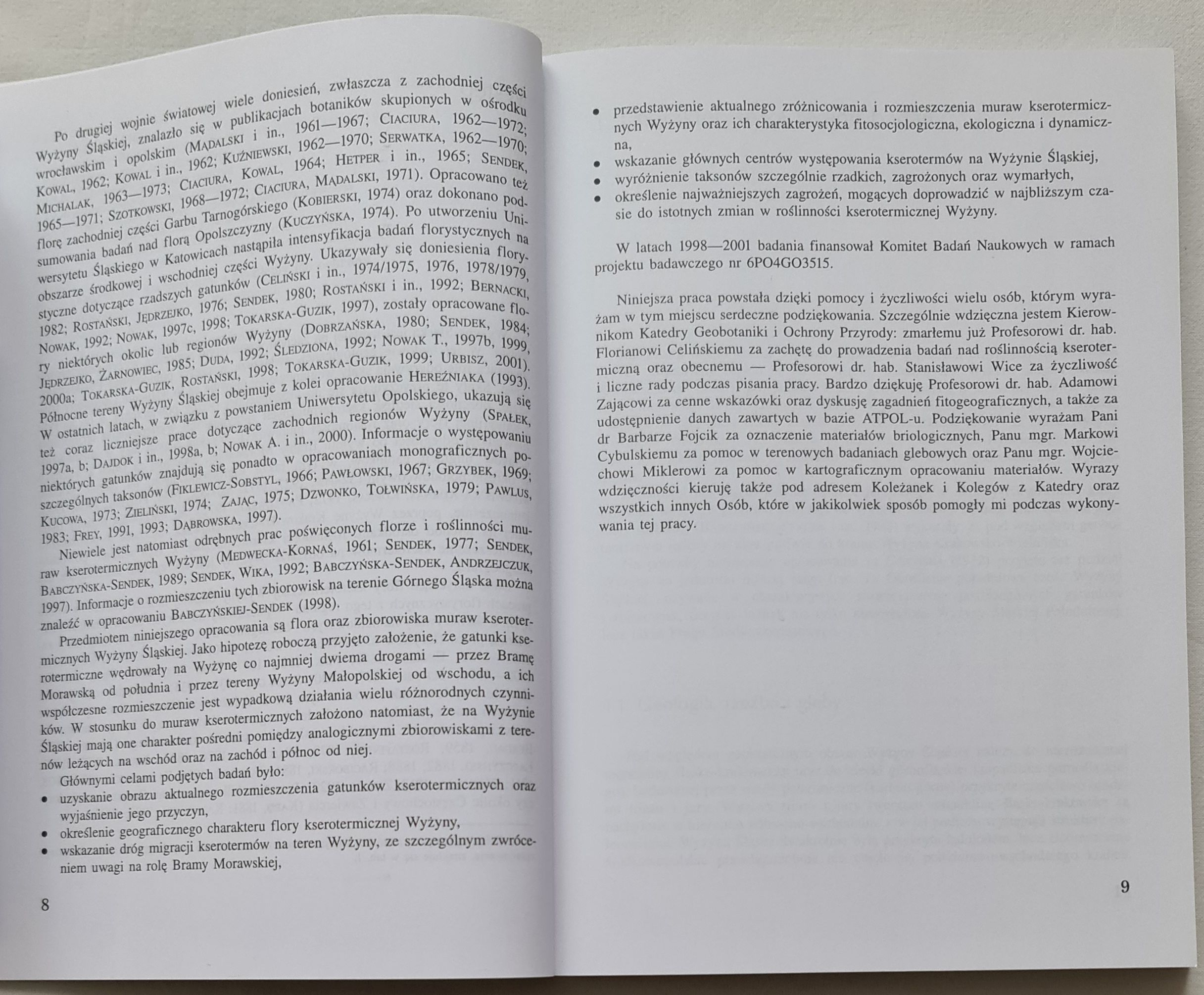 Problemy fitogeograficzne i syntaksonomiczne kserotermów Wyżyny Śląskiej