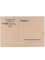 A. Priester Rybnik Postkarte - Karta pocztowa firmowa - Judaika - Żydzi Górnośląscy