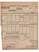 Toruń 1948 r. Zarząd Miejski Elektrownia - Gazownia - Tramwaje - dokument