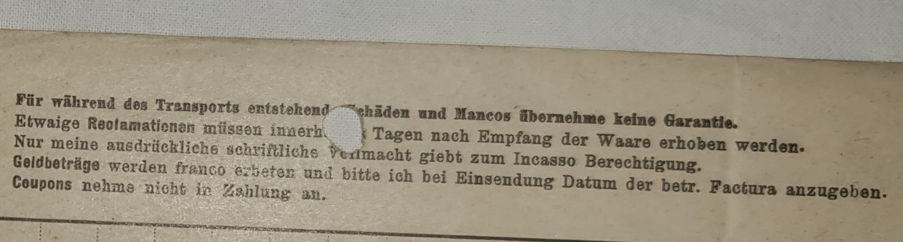 Dokument XIX w. Fritz Schidlower Breslau Wrocław A. L. Mohr margaryna Śląsk Żydzi Mason