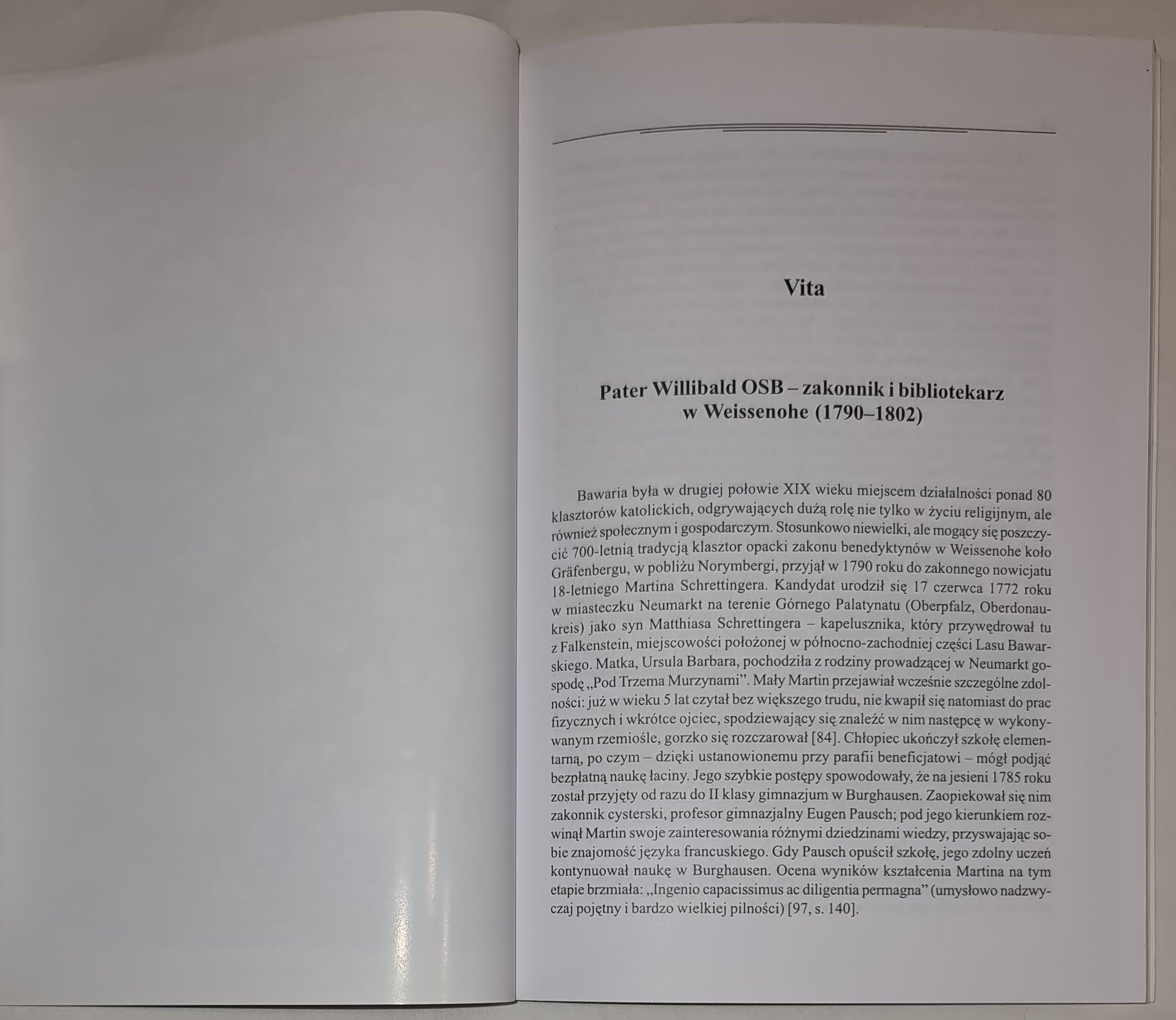 Martina Schrettingera życie i dzieło