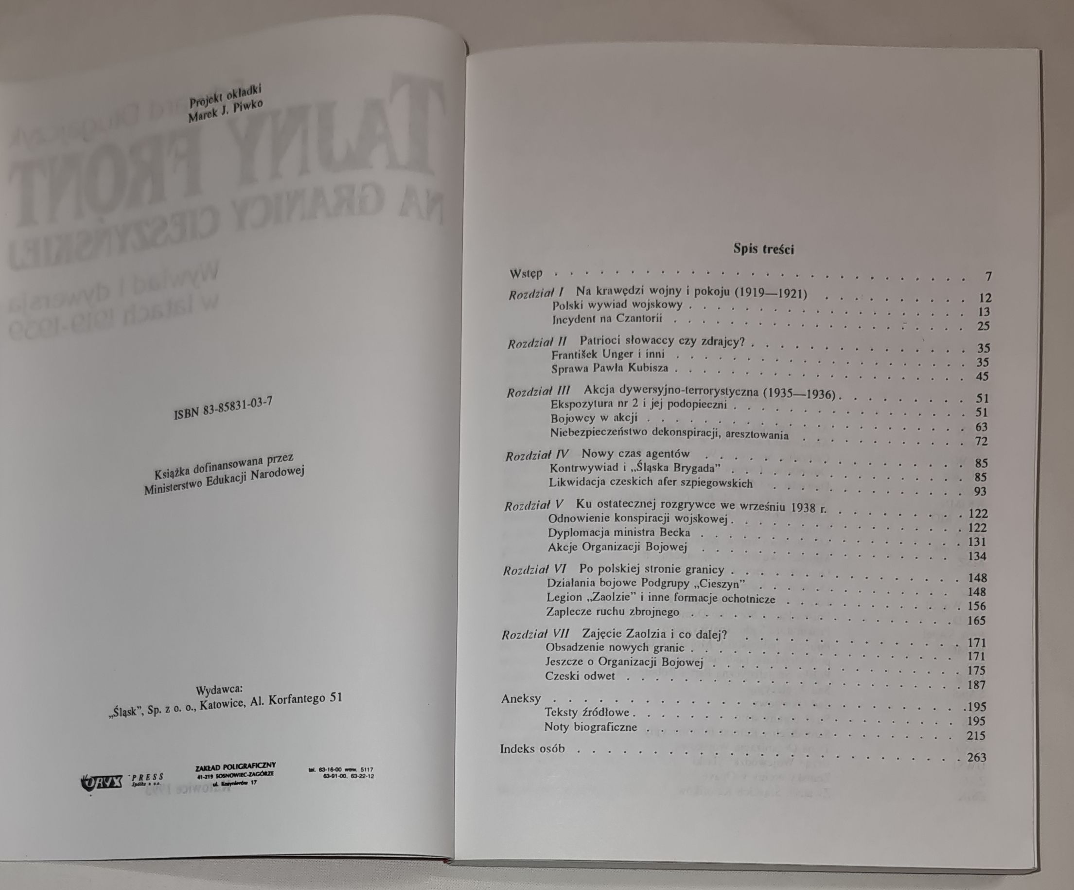 Tajny front na granicy cieszyńskiej. Wywiad i dywersja w latach 1919-1939