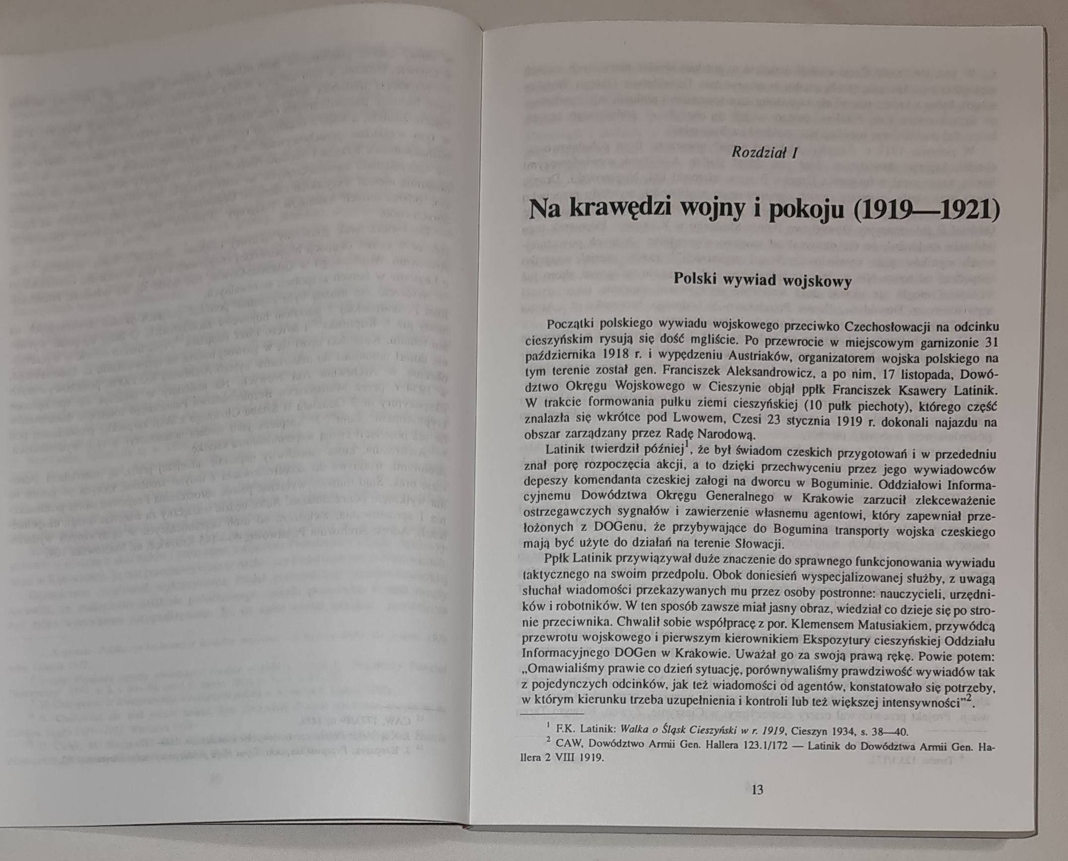 Tajny front na granicy cieszyńskiej. Wywiad i dywersja w latach 1919-1939