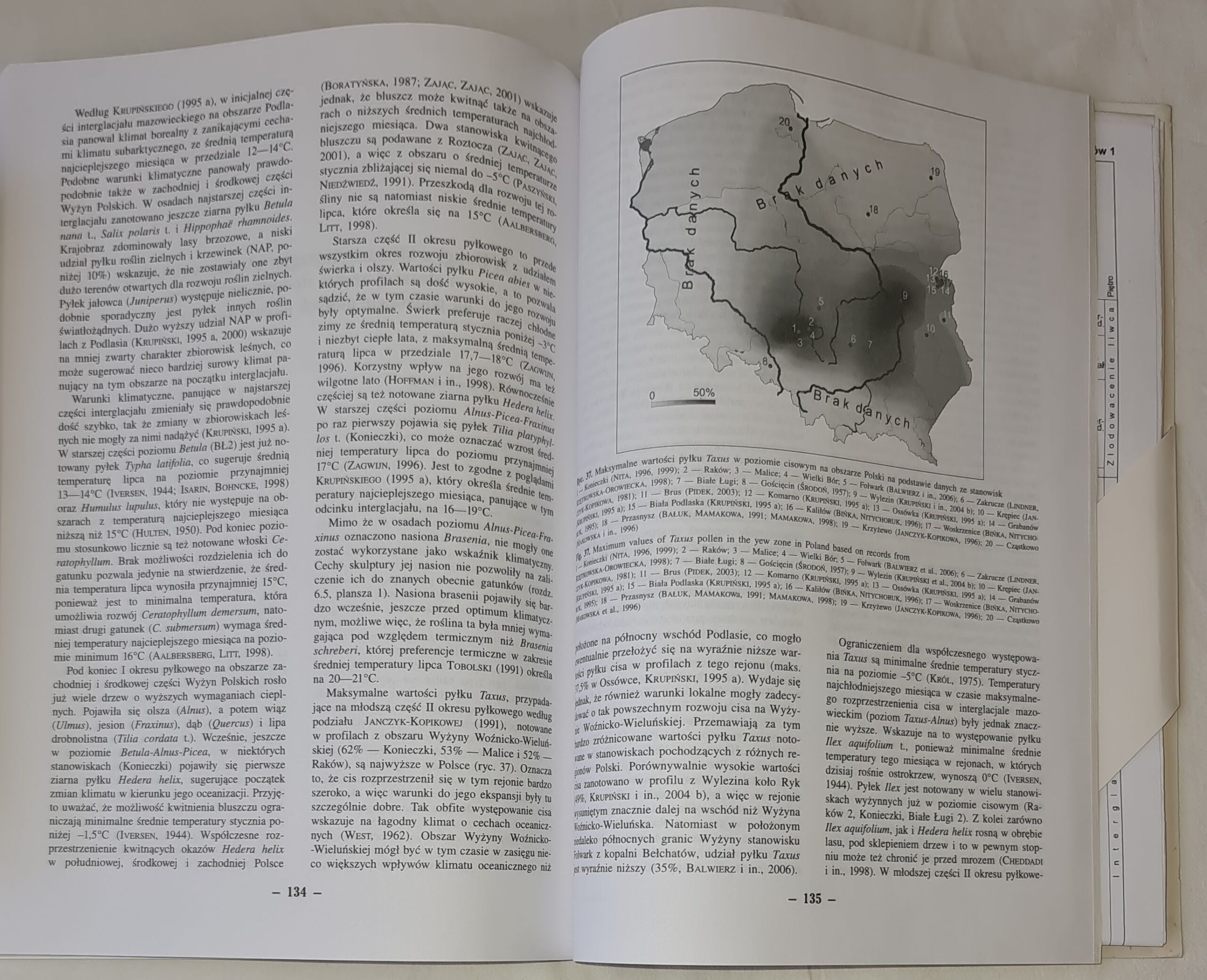 Stratygrafia pyłkowa i historia roślinności interglacjału mazowieckiego i starszej części zlodowacenia liwca w zachodniej i środkowej części Wyżyn Polskich