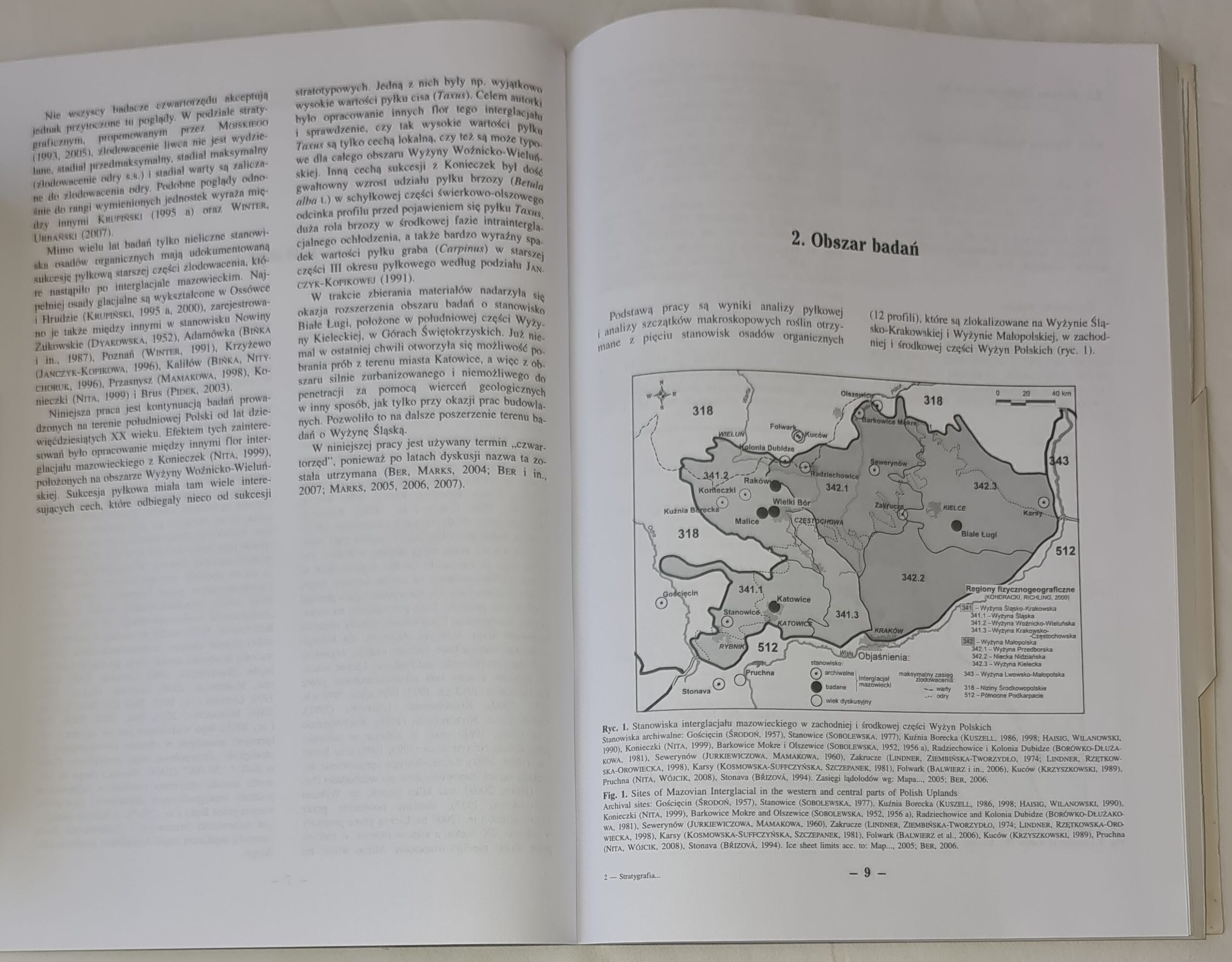 Stratygrafia pyłkowa i historia roślinności interglacjału mazowieckiego i starszej części zlodowacenia liwca w zachodniej i środkowej części Wyżyn Polskich