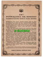 Akt poświęcenia się rodziny Najświętszemu Sercu Pana Jezusa