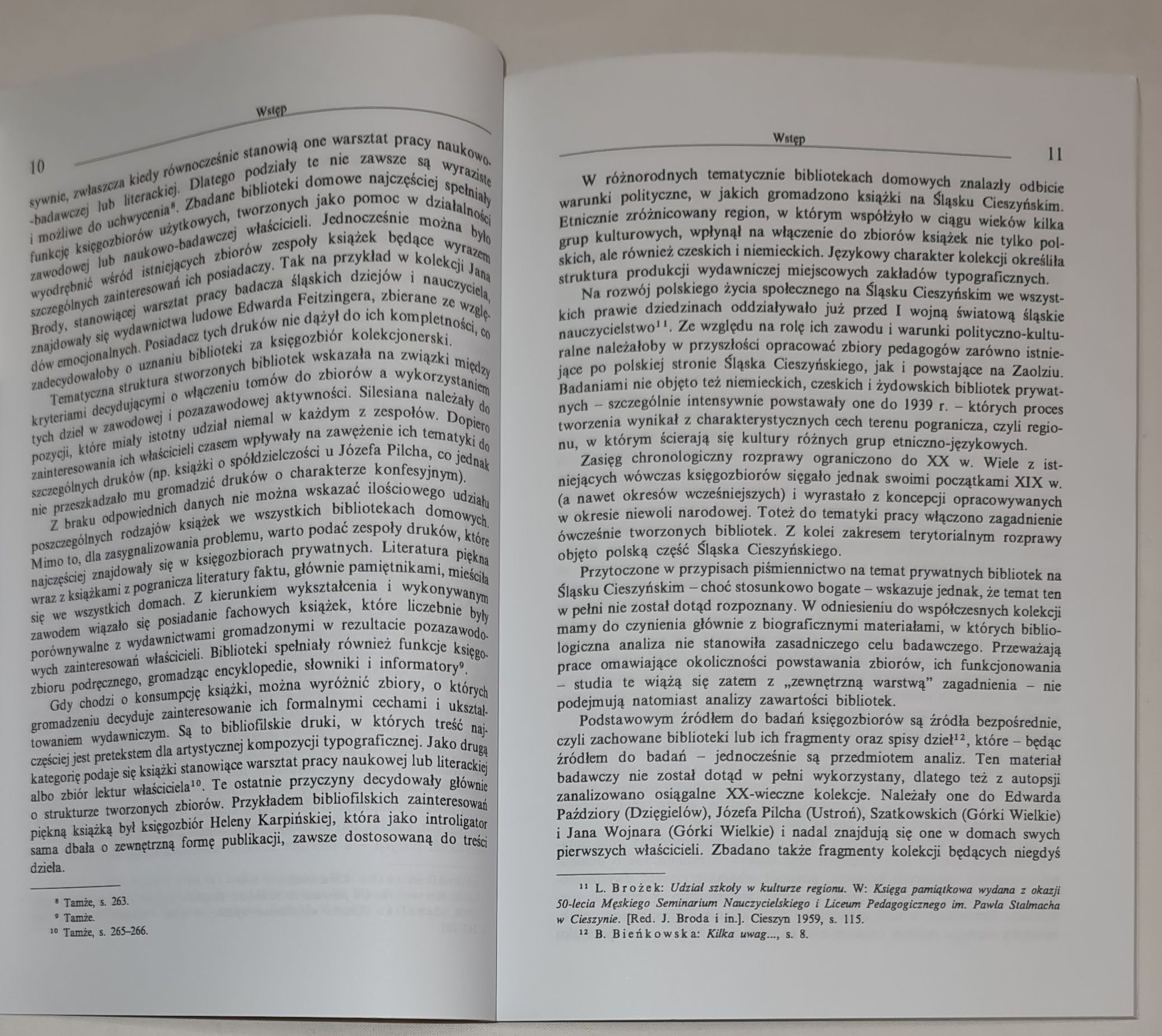 Polskie historyczne księgozbiory domowe na Śląsku Cieszyńskim (XX wiek)