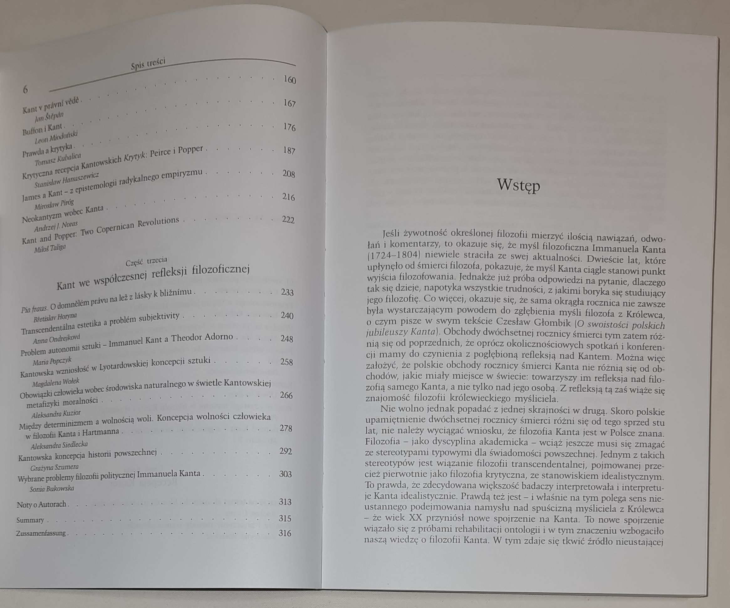 Pytania i perspektywy transcendentalizmu. W dwusetną rocznicę śmierci Immanuela Kanta