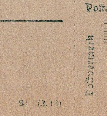 Adolf Priester Rybnik Zahlkarte - Przekaz pocztowy firmowy - Judaika - Żydzi Górnośląscy 1913/1918 ?