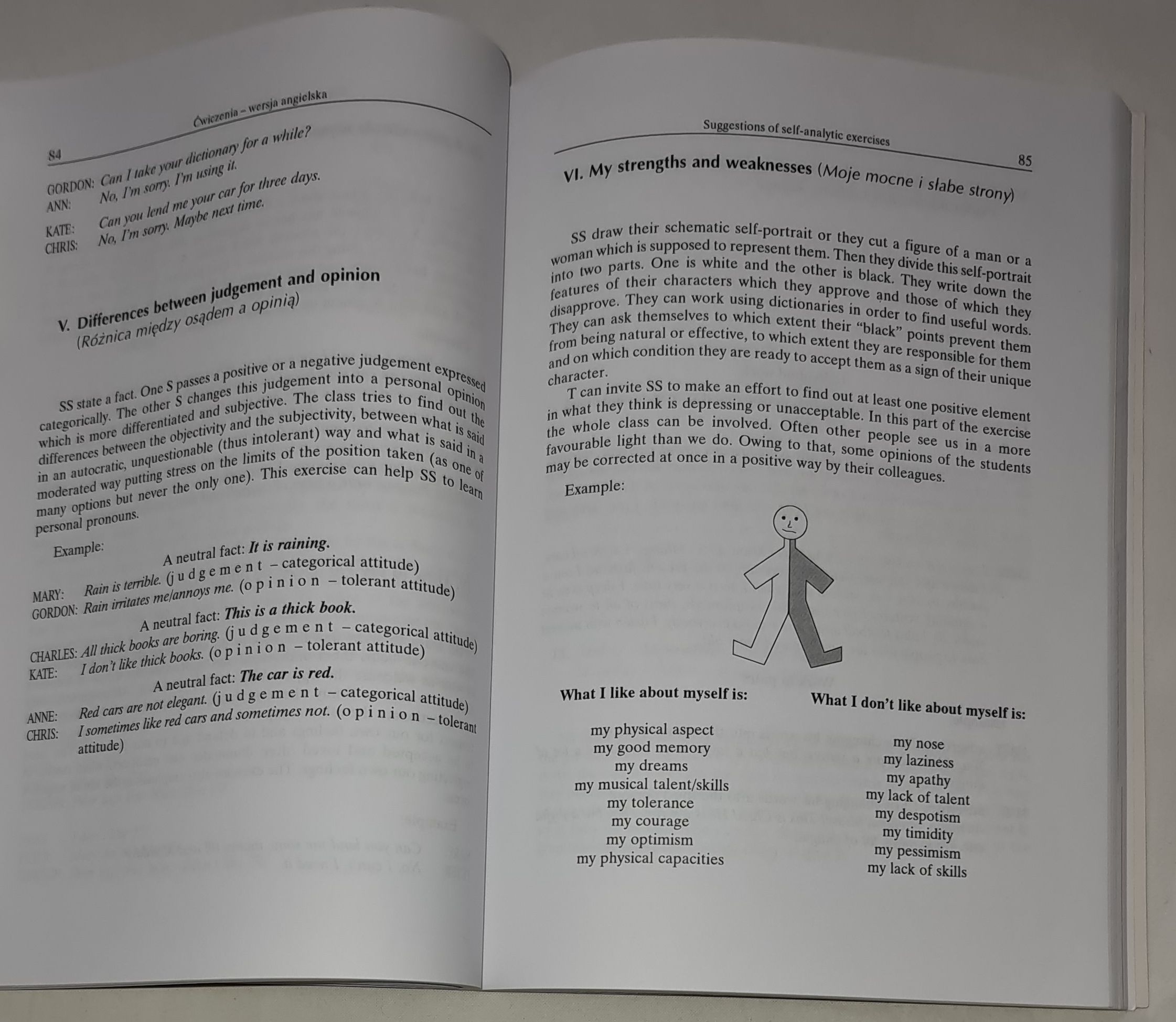 Samopoznanie w procesie nauki języka obcego oraz propozycje ćwiczeń obcojęzycznych