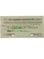 Kwit pieniężny 1932 Rokittnitz O/S. Kreis Beuthen O.-S. Rokitnica pow. Bytom Zabrze Kasa Oszczędnościowa - bank