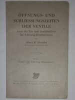 Öffnungs- und Schliessungszeiten der Ventile sowie der Ein- und Auslaßschlitze bei Fahrzeug-Dieselmotoren [Czasy otwarcia i zamykania zaworów oraz kanałów dolotowych i wylotowych w samochodowych silnikach Diesla]